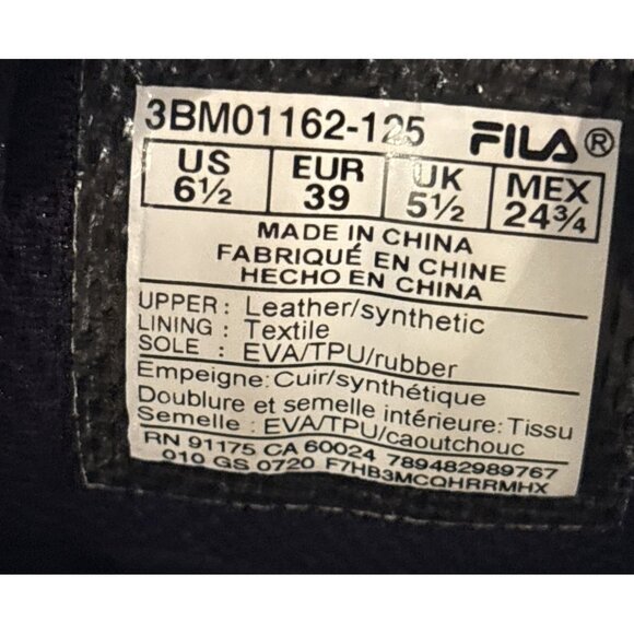 FILA GRANT HILL 2 GB -Mens Hightop Basketball White/Navy/Red Sneakers Size 6.5 - Picture 5 of 8